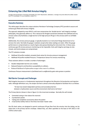 Enhancing gas lifted well annulus integrity